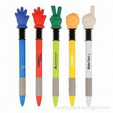 Gesture Novelty Ballpoint Pens, Customized Logos are Accepted